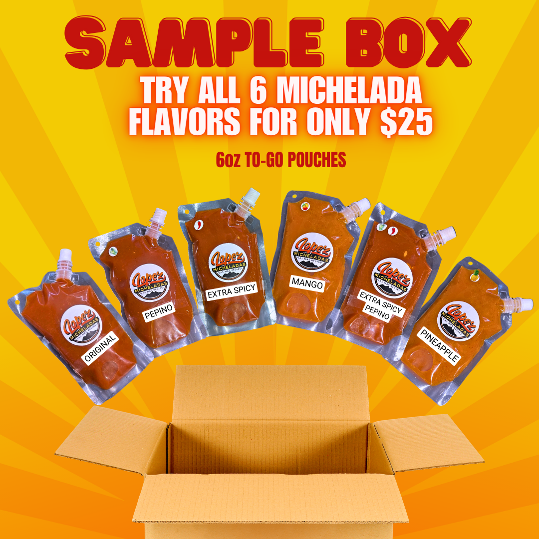 SAMPLE BOX - MICHELADA MIXES – Lopez Micheladas HTX SAMPLE BOX - MICHELADA MIXES – Lopez Micheladas HTX